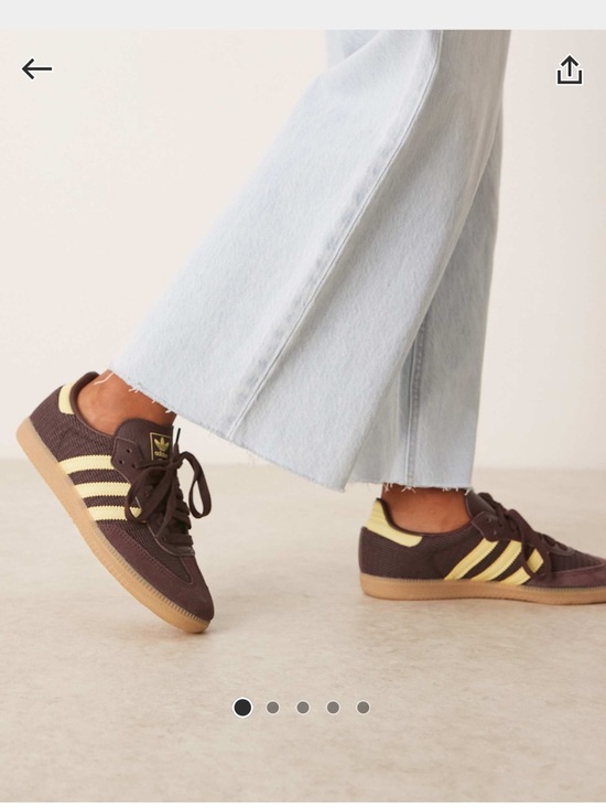 adidas Shoes - Women's Adidas Samba OG - Shadow Brown/Powder Yellow size 9